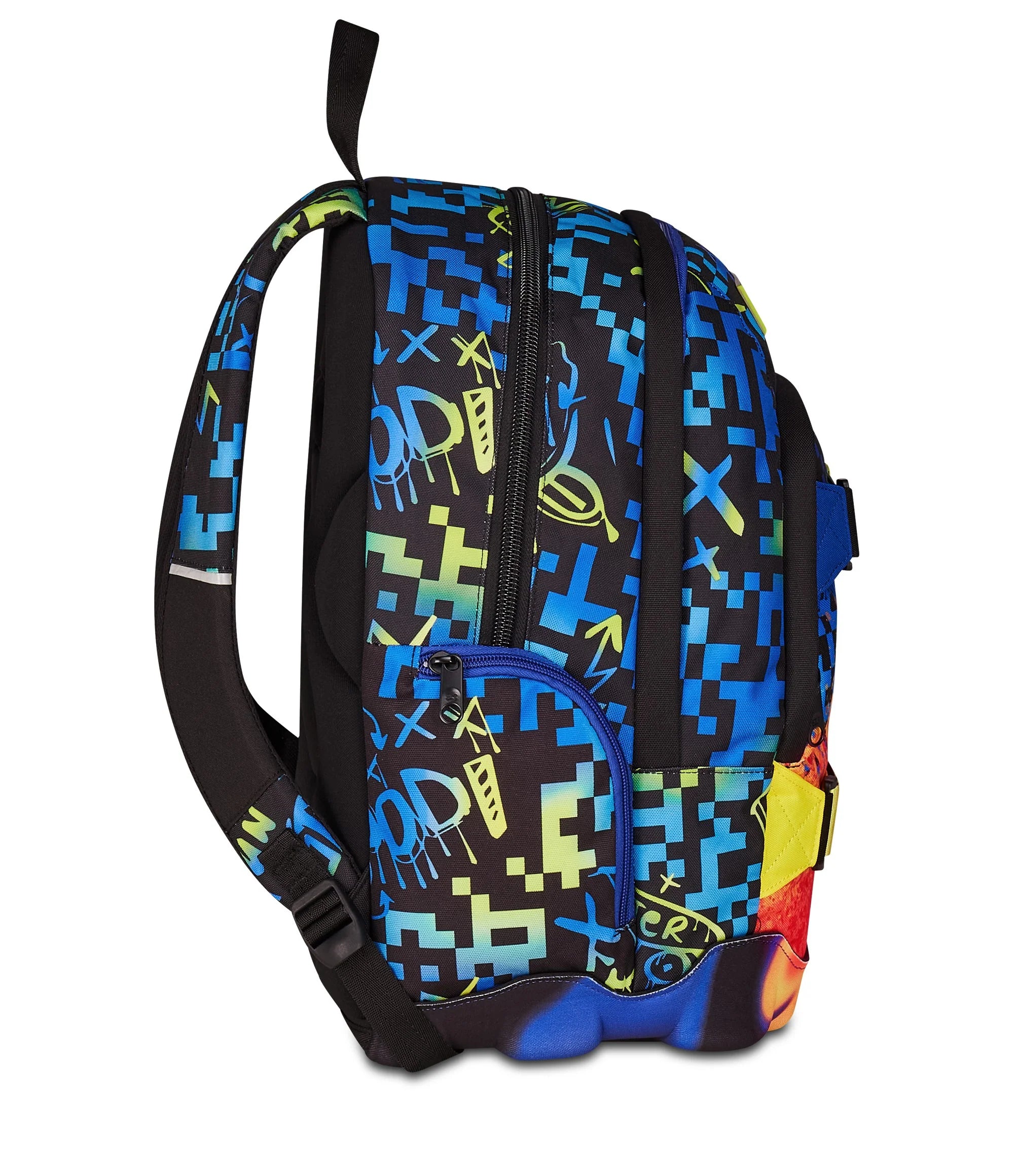 Zaino Seven Dual - Scribbled Flame - Blu/Giallo