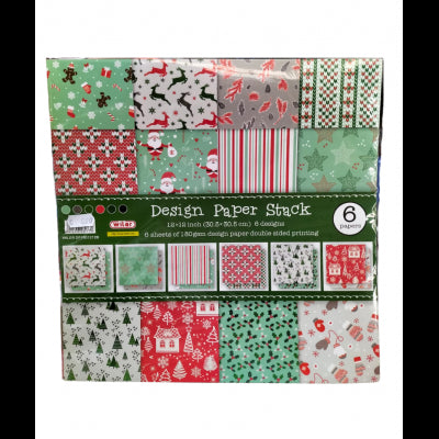 Carta Origami 30,5x30,5 Gr.180 Pz.6 Motivi Natalizi Wiler