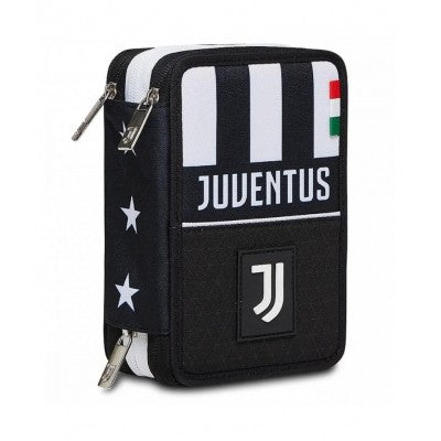 Astuccio 3 Zip Juventus Glorious Win, Nero - Seven