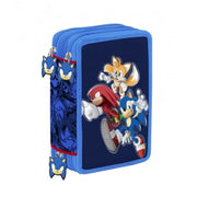 Astuccio Completo 3 Zip Sonic & Friends