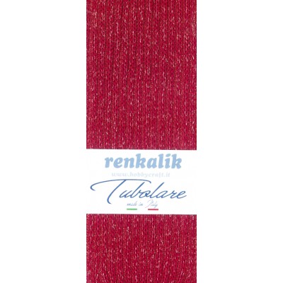 Renkalik Tubolare Costa Inglese Lurex Rosso Porto/oro - Tu332