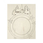 Sfera Paesaggio In Legno 19x25 Cm Spessore 3 Mm - Renkalik