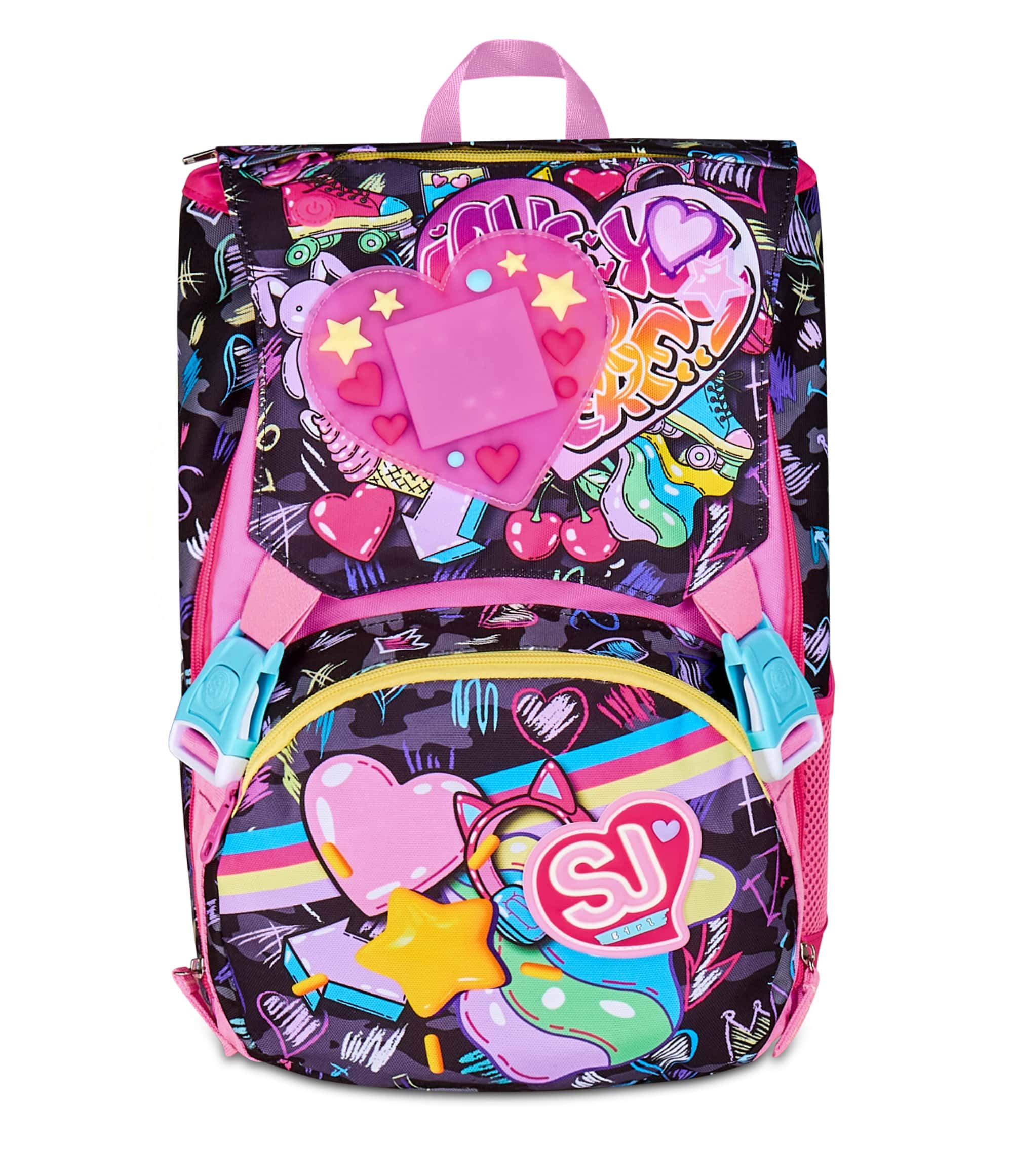 Zaino Estensibile Big SJ Game Led Girl - Fucsia/Nero