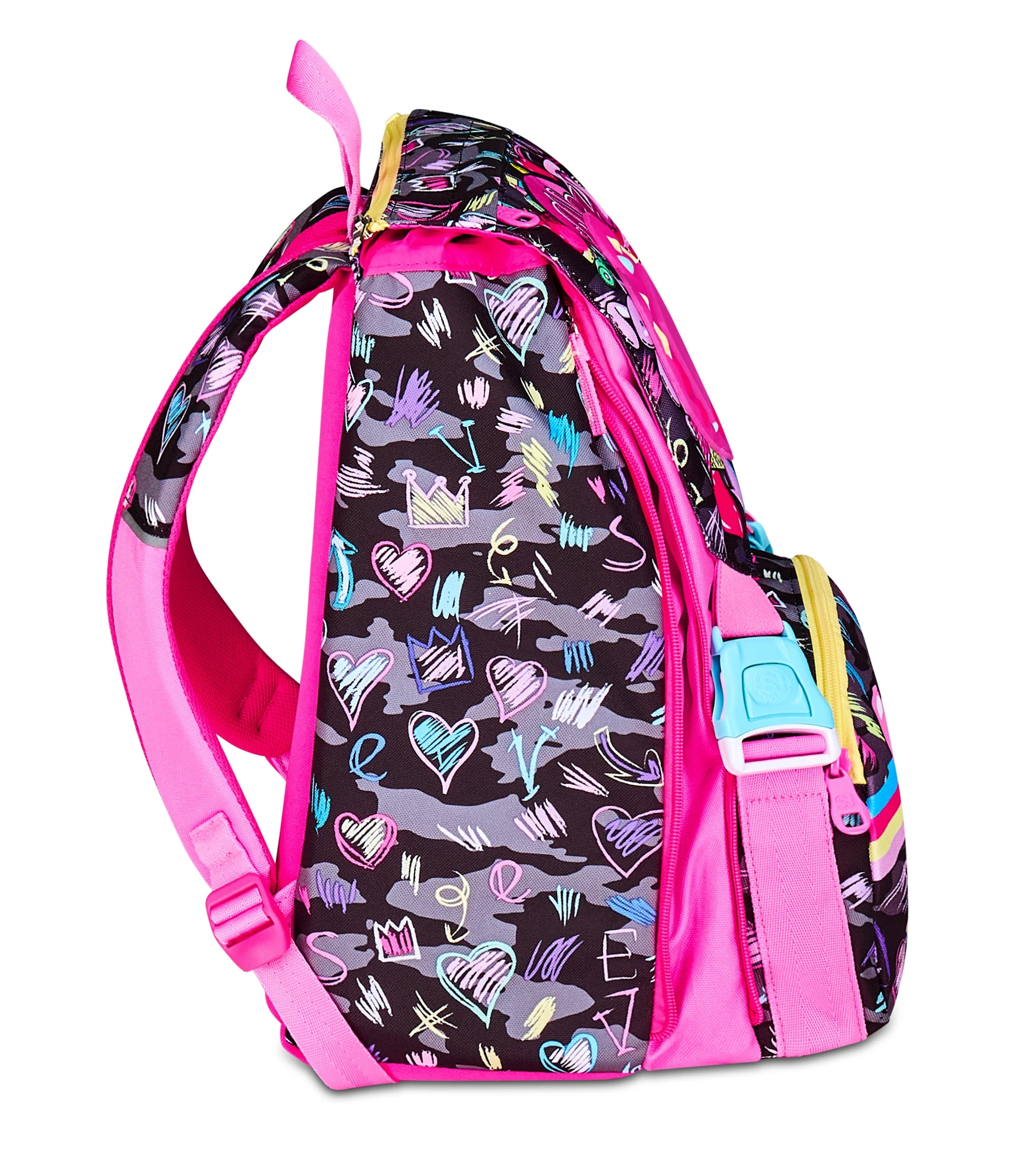 Zaino Estensibile Big SJ Game Led Girl - Fucsia/Nero