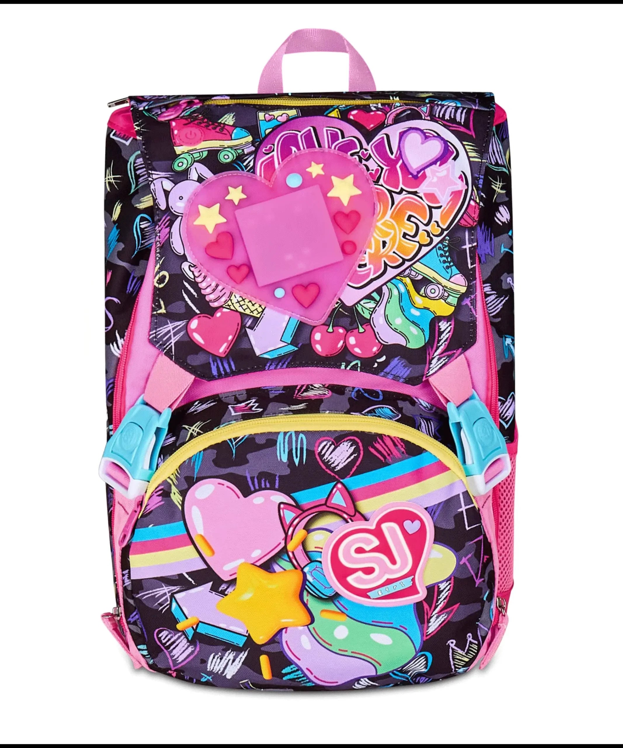 Zaino Estensibile Big SJ Game Led Girl - Fucsia/Nero