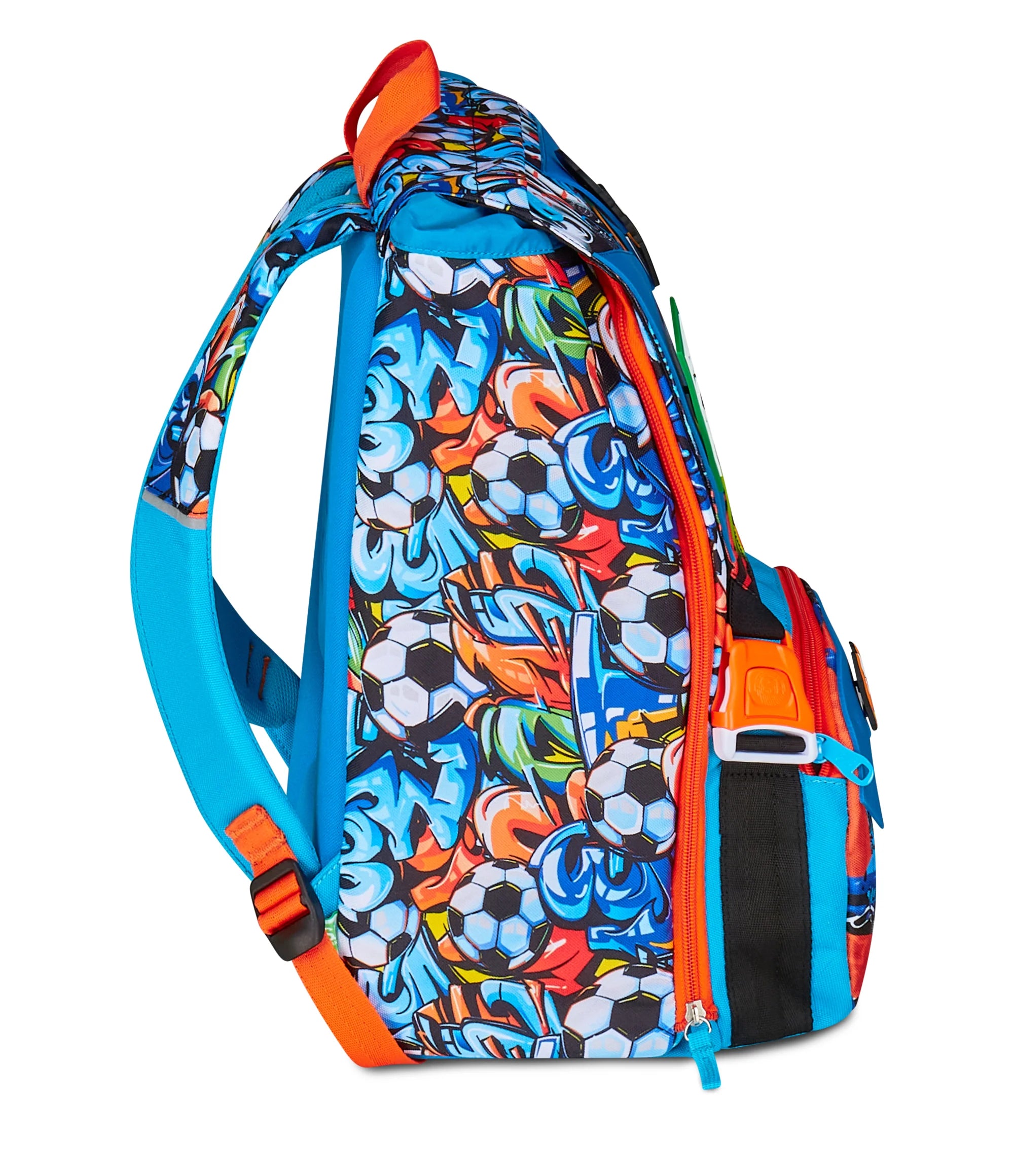 Zaino Estensibile Big SJ Tinypatch Boy – Azzurro/Arancione