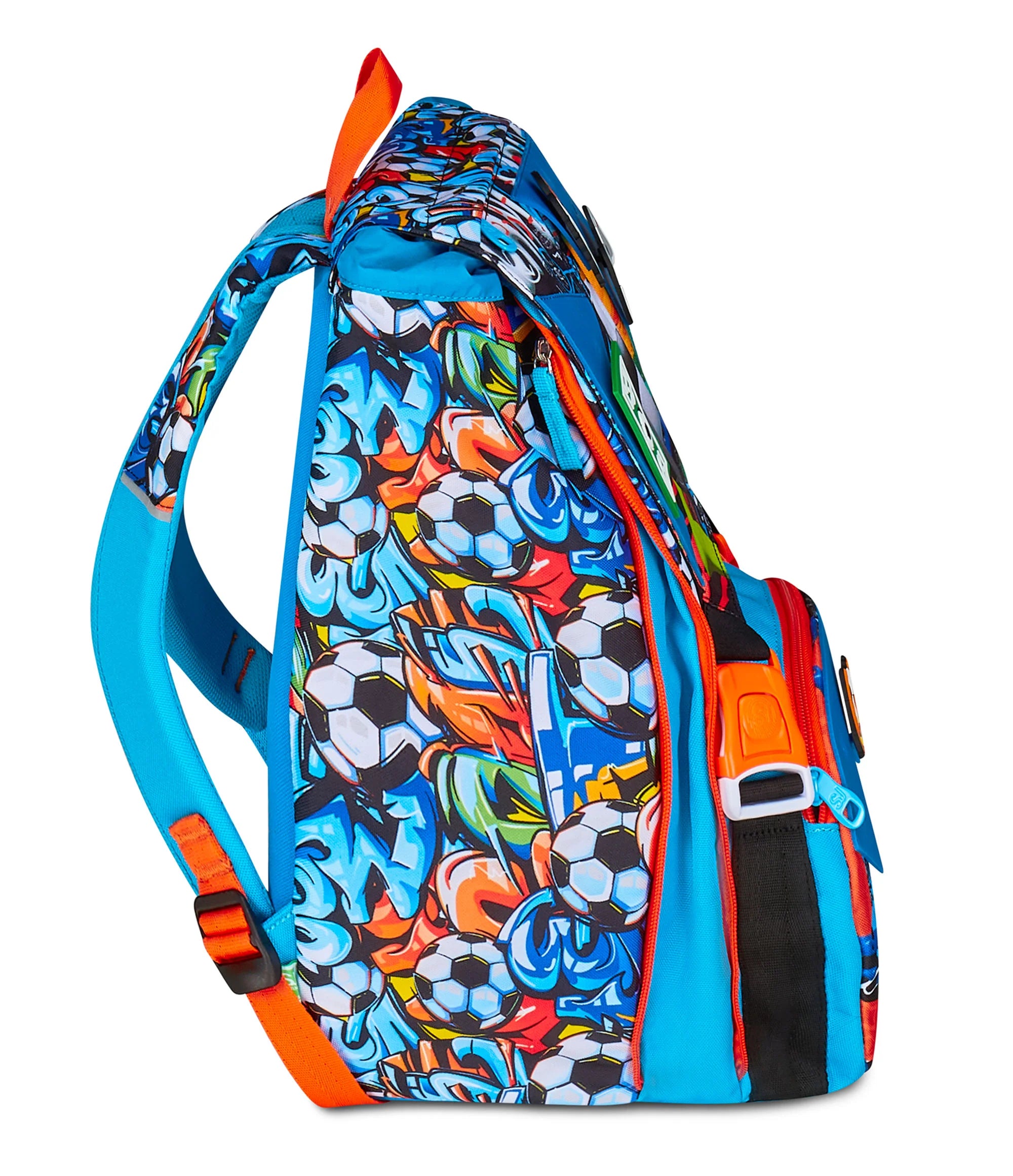 Zaino Estensibile Big SJ Tinypatch Boy – Azzurro/Arancione