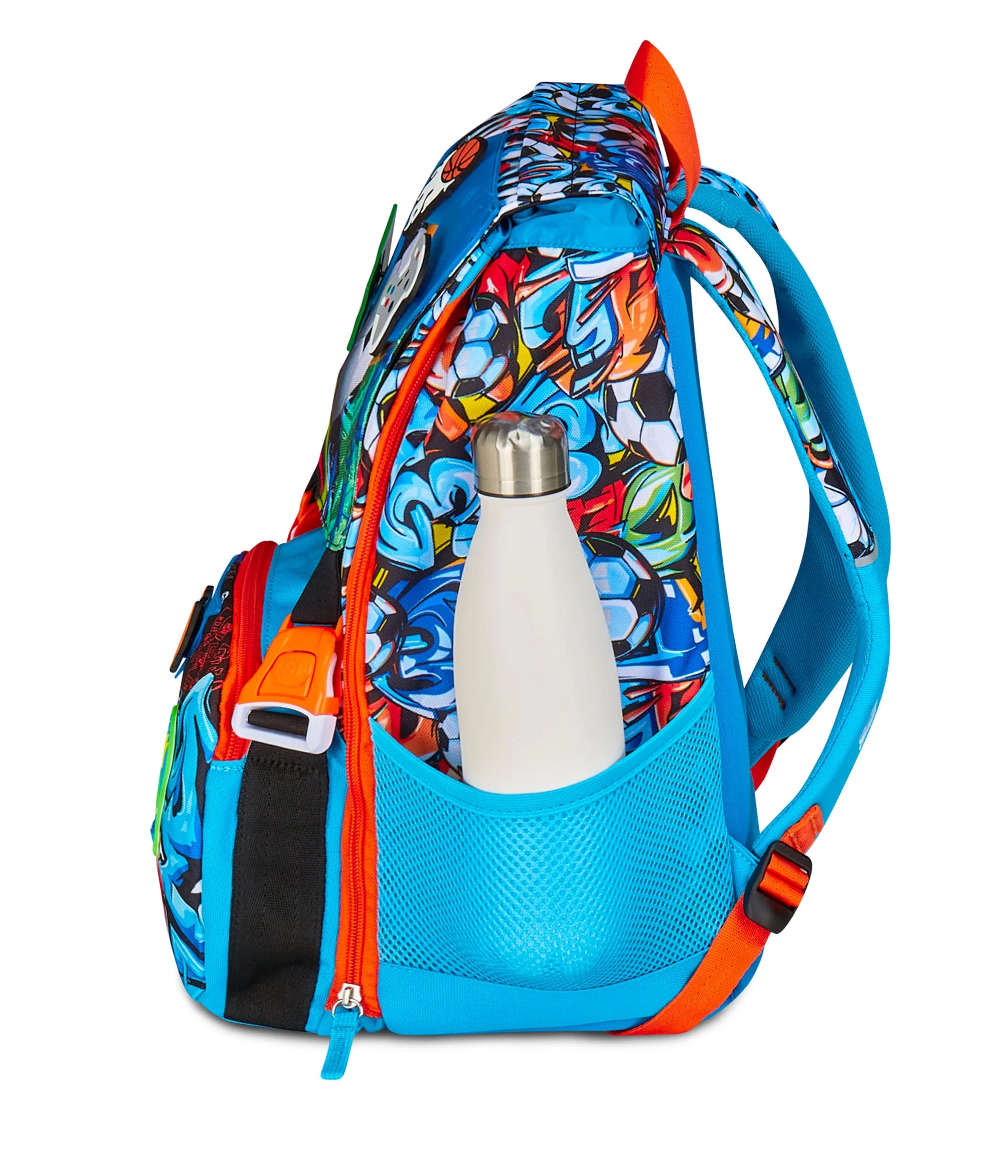 Zaino Estensibile Big SJ Tinypatch Boy – Azzurro/Arancione