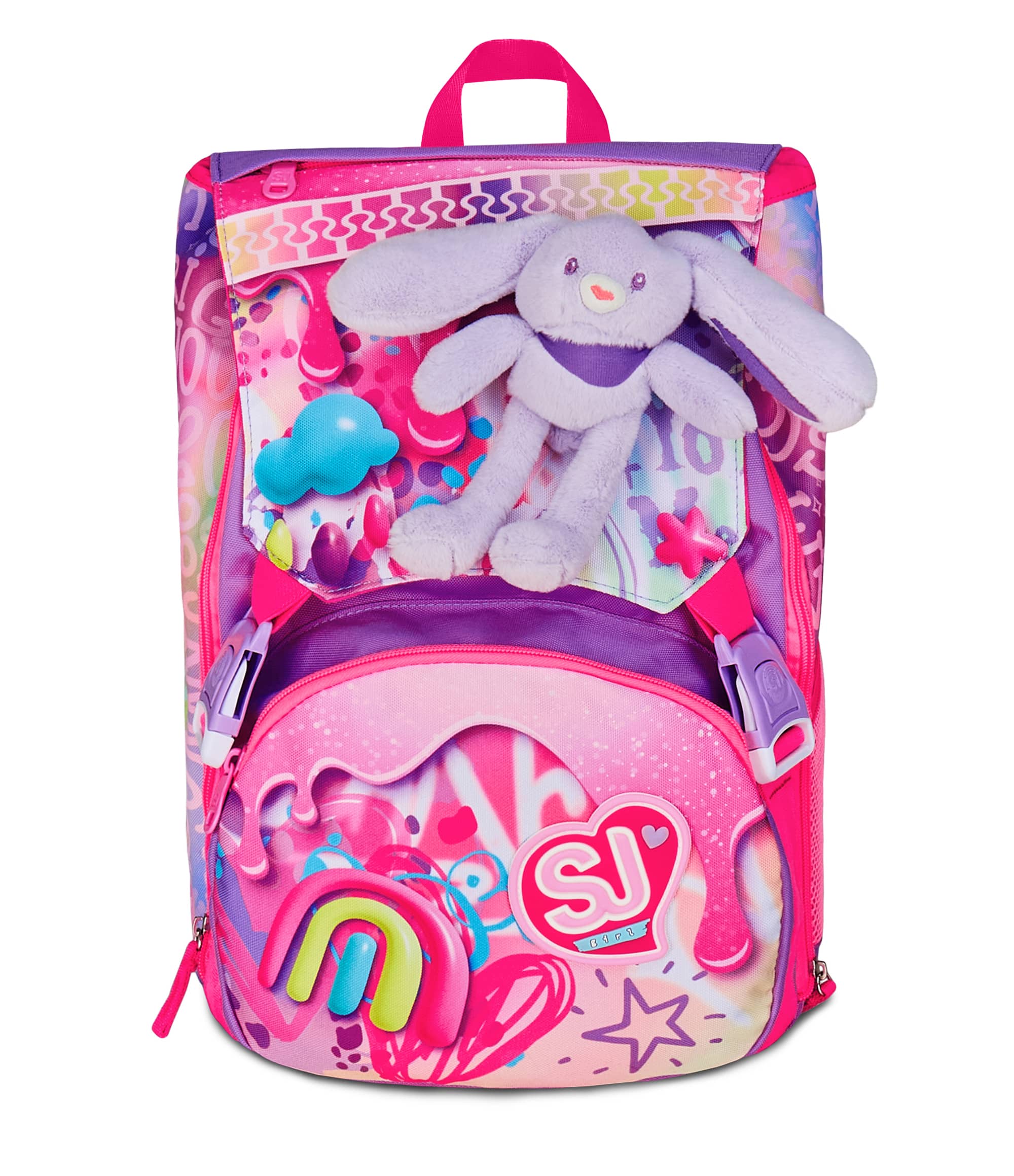 Zaino Estensibile Big SJ Fantasys Girl - Fucsia/Lilla