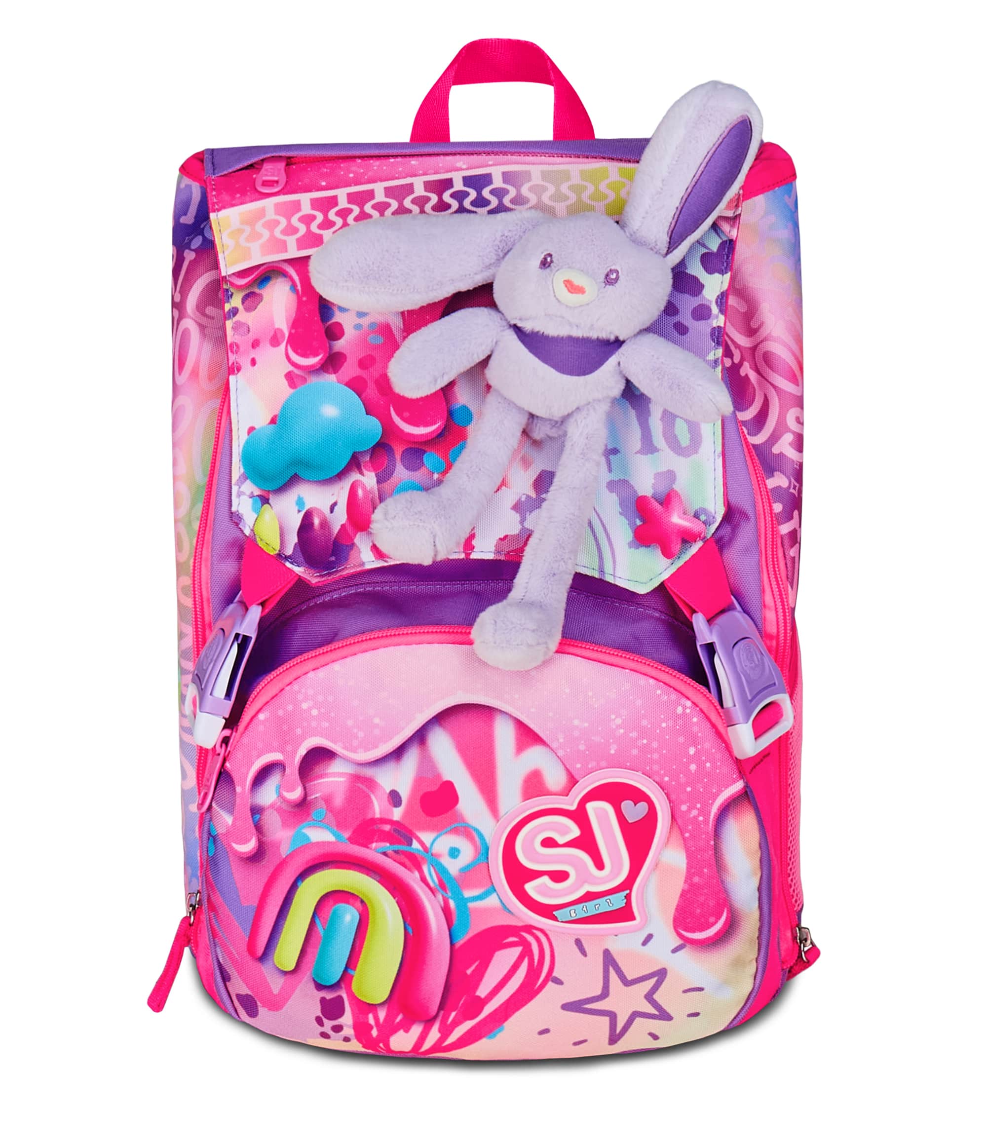 Zaino Estensibile Big SJ Fantasys Girl - Fucsia/Lilla