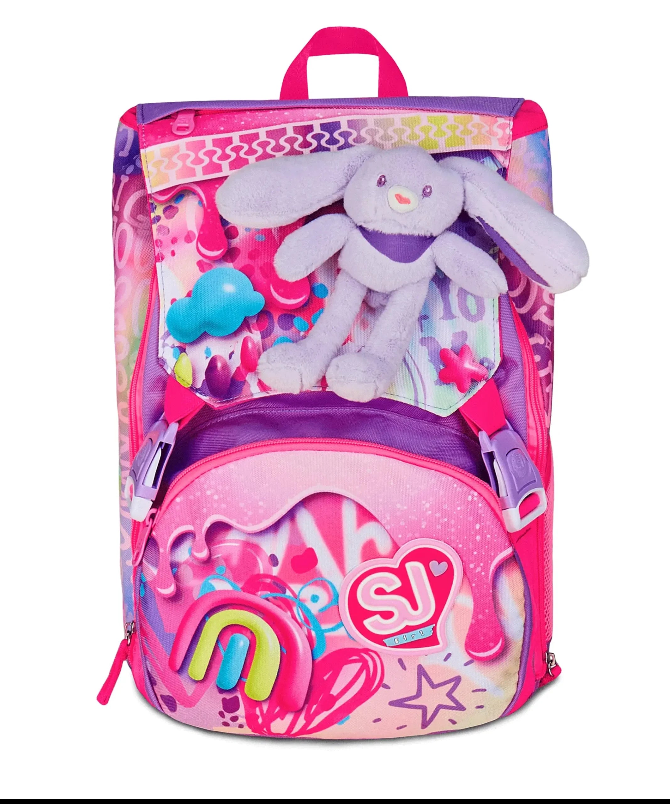 Zaino Estensibile Big SJ Fantasys Girl - Fucsia/Lilla