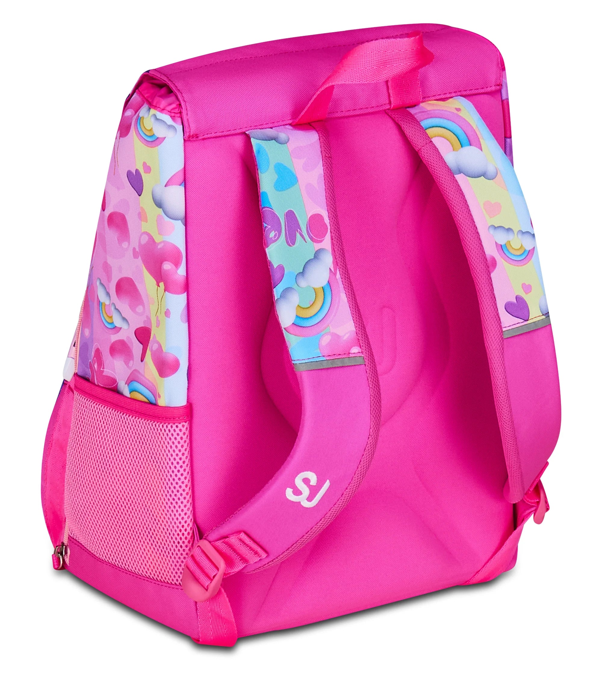 Zaino Scuola Estensibile Big da 24L - SJ GANG Flyunicorn Girl - Fucsia con Ali a Scomparsa