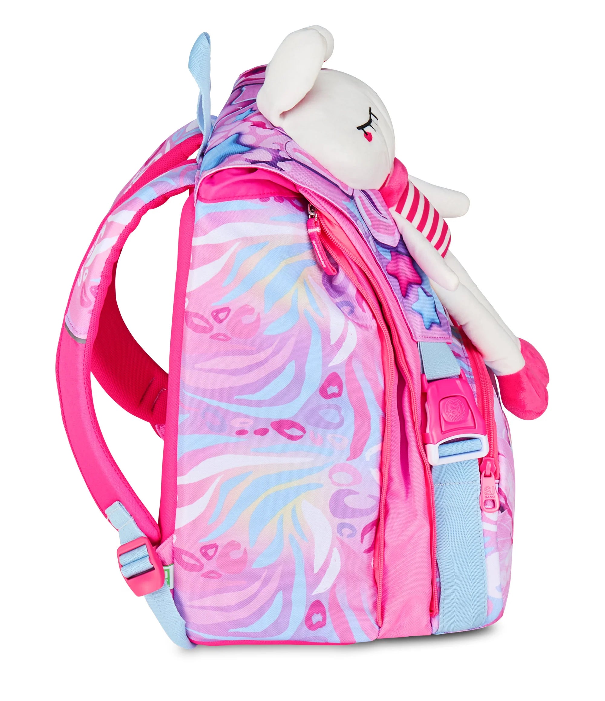Zaino Estensibile Big SJ Girl Plushy Rabbit - Fucsia/Rosa