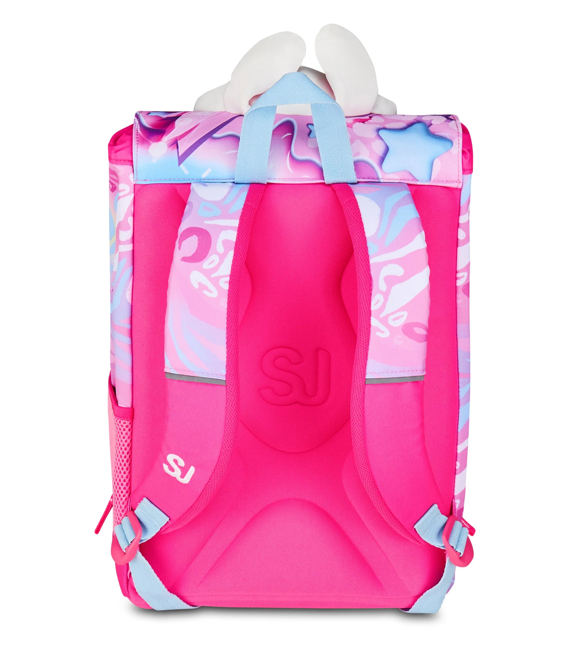 Zaino Estensibile Big SJ Girl Plushy Rabbit - Fucsia/Rosa