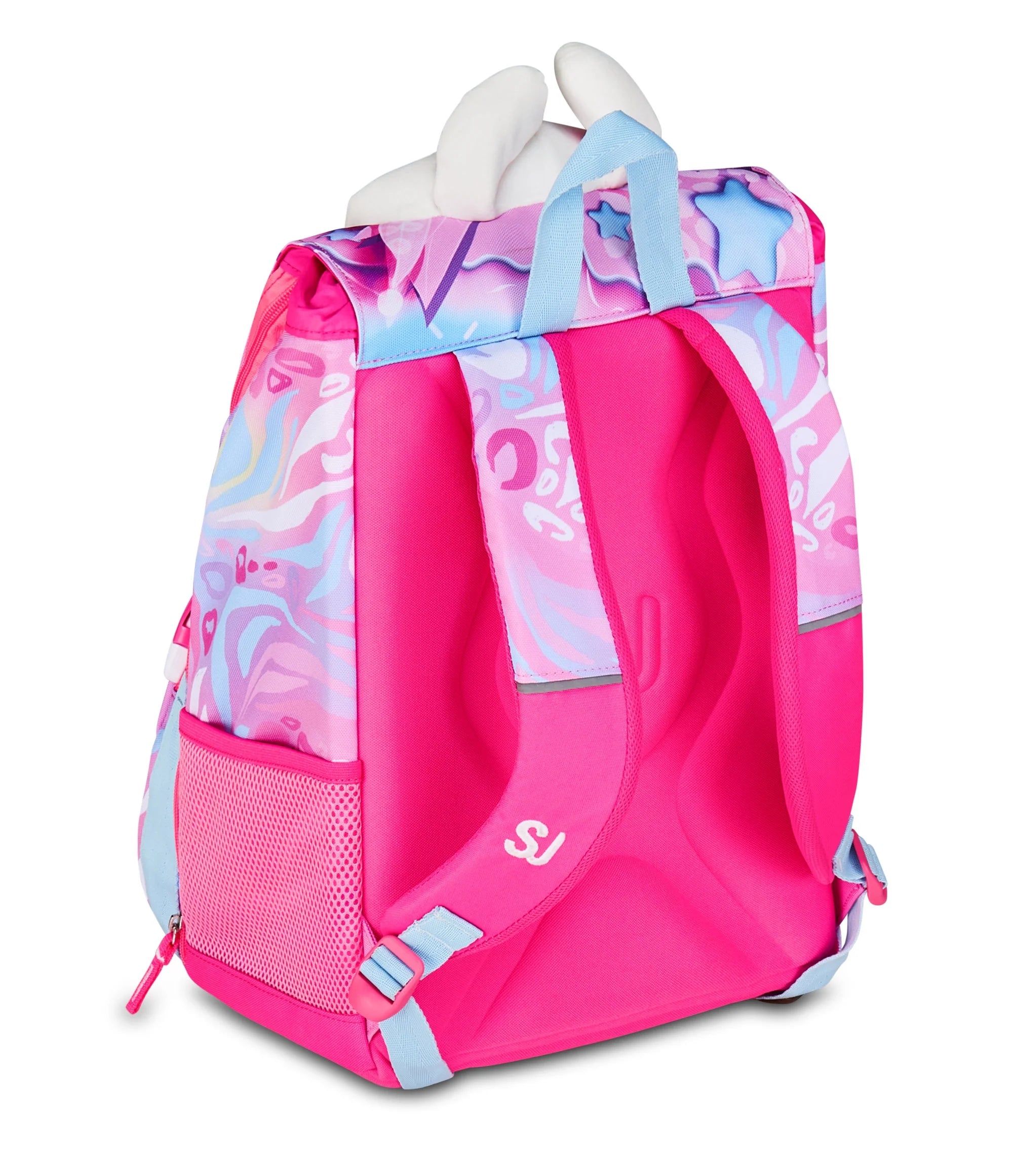 Zaino Estensibile Big SJ Girl Plushy Rabbit - Fucsia/Rosa