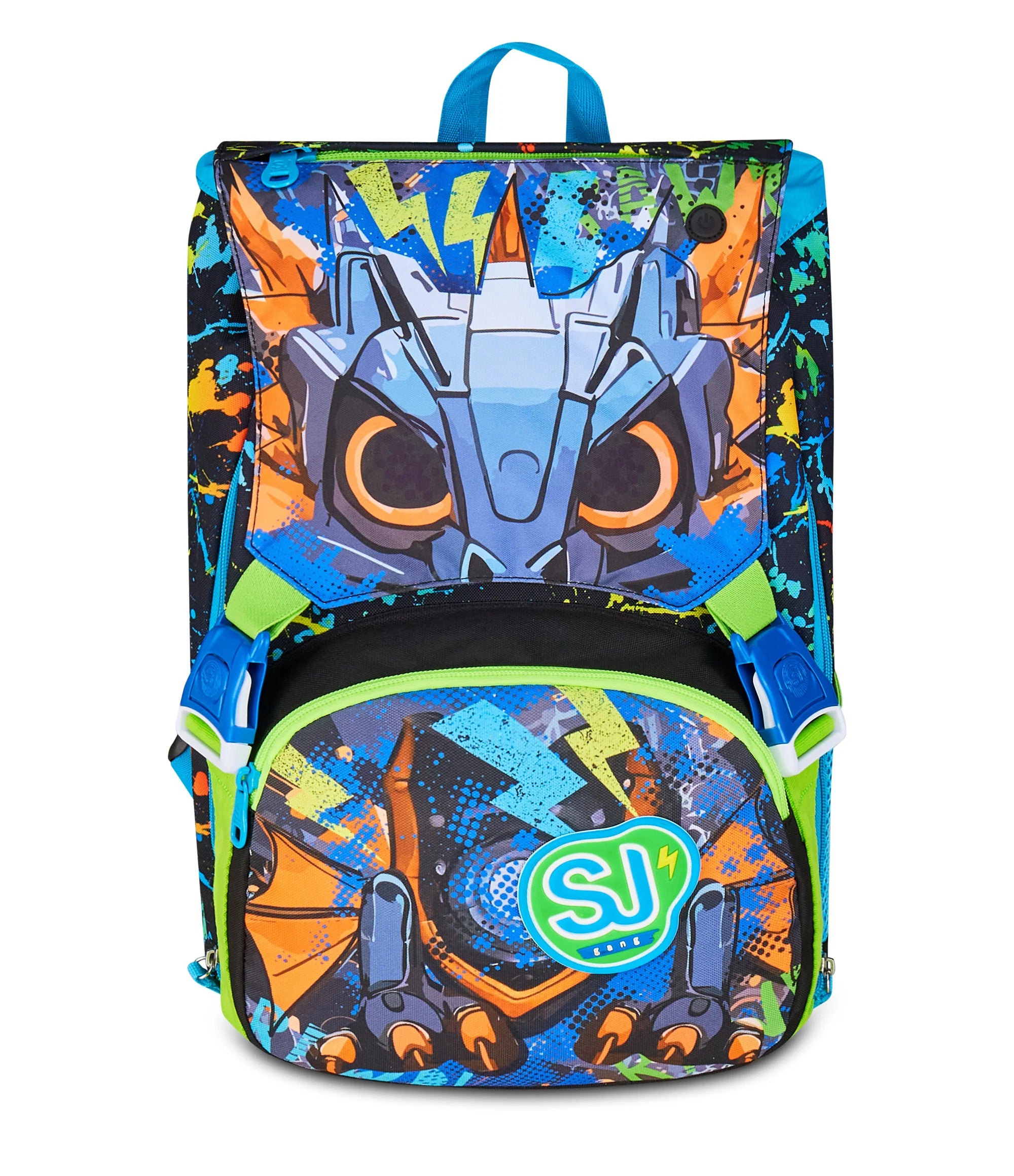 Zaino Estensibile Big SJ Gang Led Look - Nero/Blu