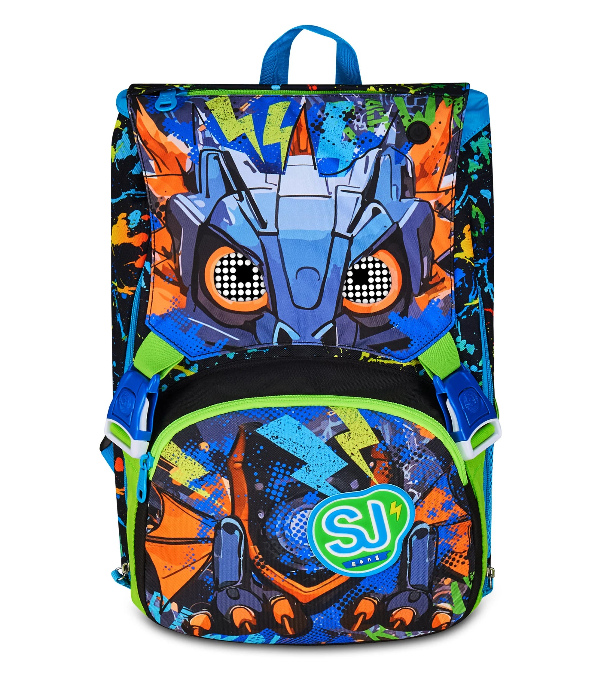 Zaino Estensibile Big SJ Gang Led Look - Nero/Blu
