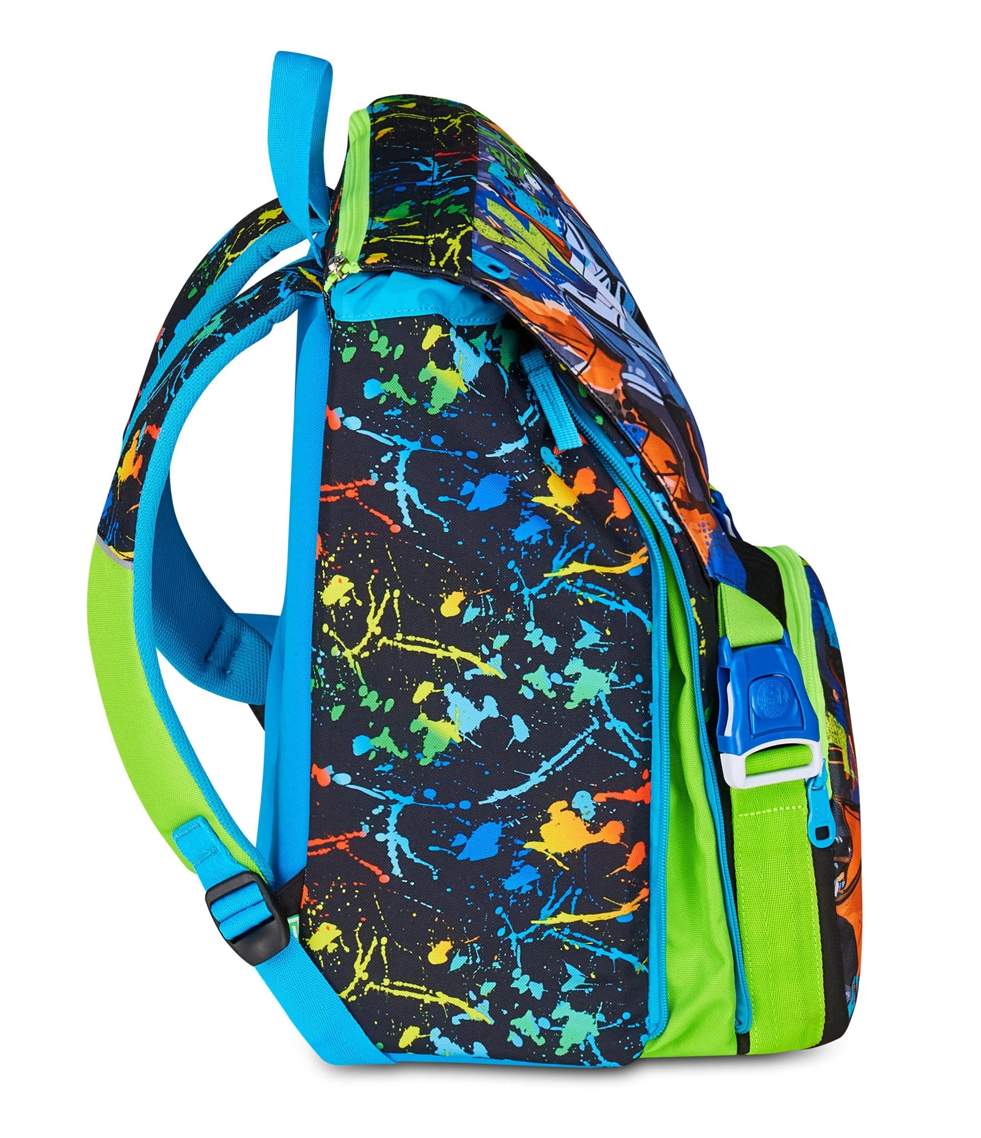 Zaino Estensibile Big SJ Gang Led Look - Nero/Blu