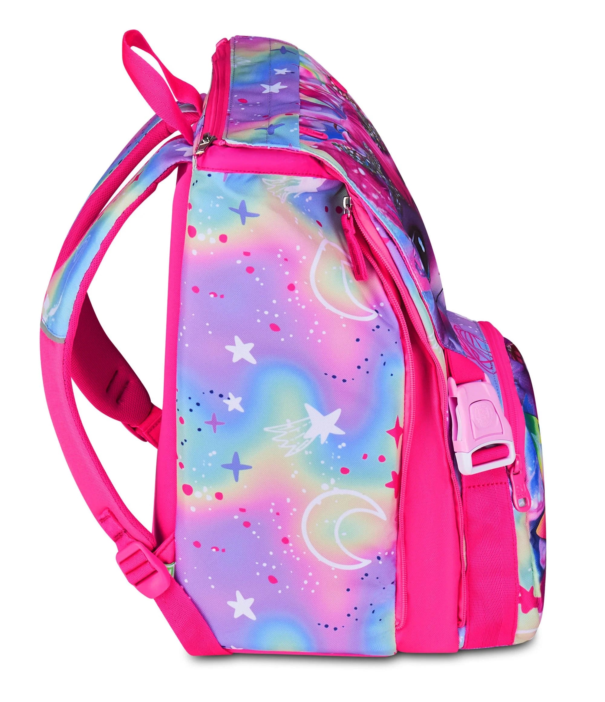 Zaino Estensibile Big SJ Girl Cat Led - Fucsia/Rosa