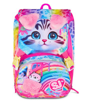 Zaino Estensibile Big SJ Girl Cat&Air - Fucsia/Azzurro