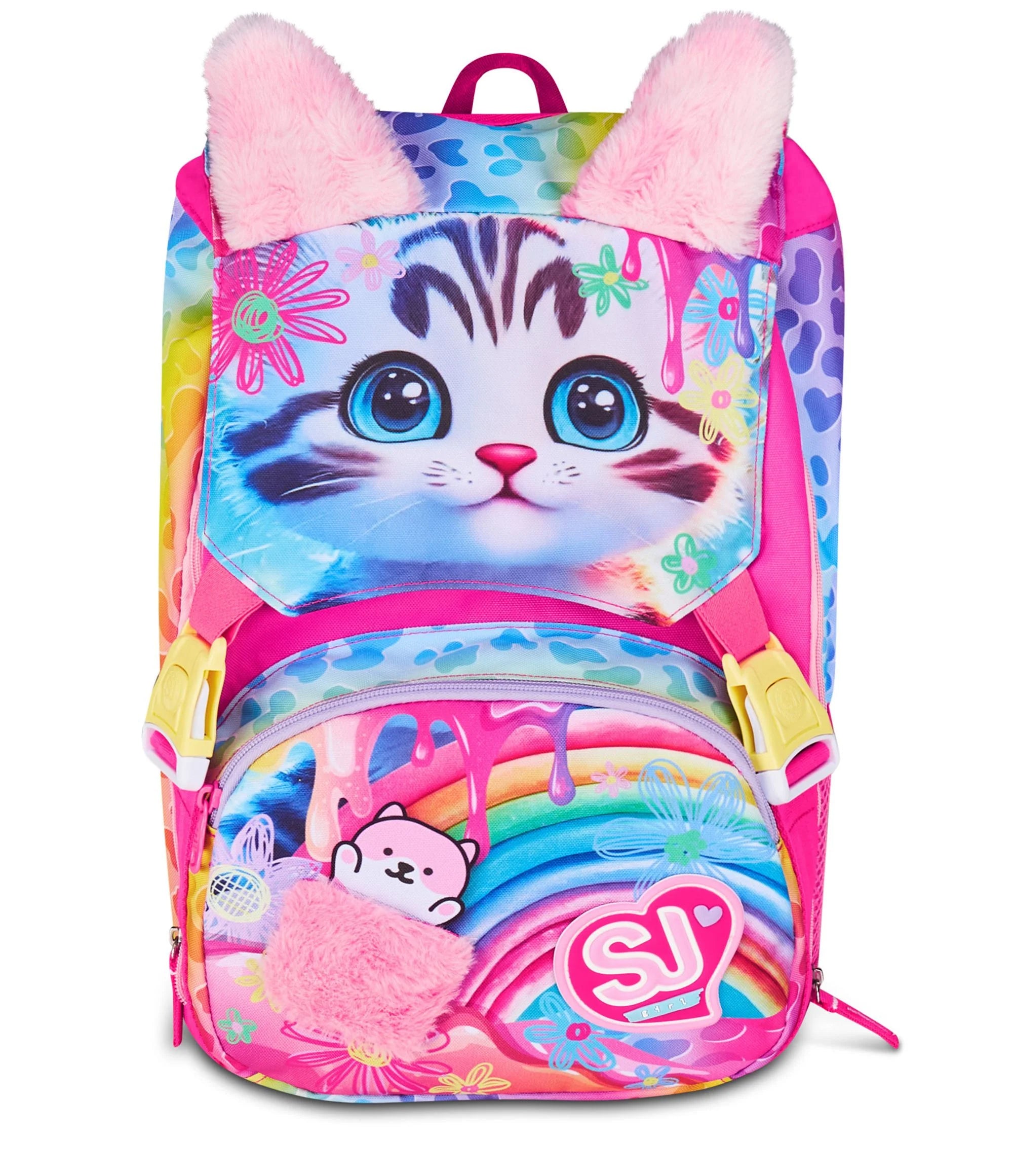 Zaino Estensibile Big SJ Girl Cat&Air - Fucsia/Azzurro