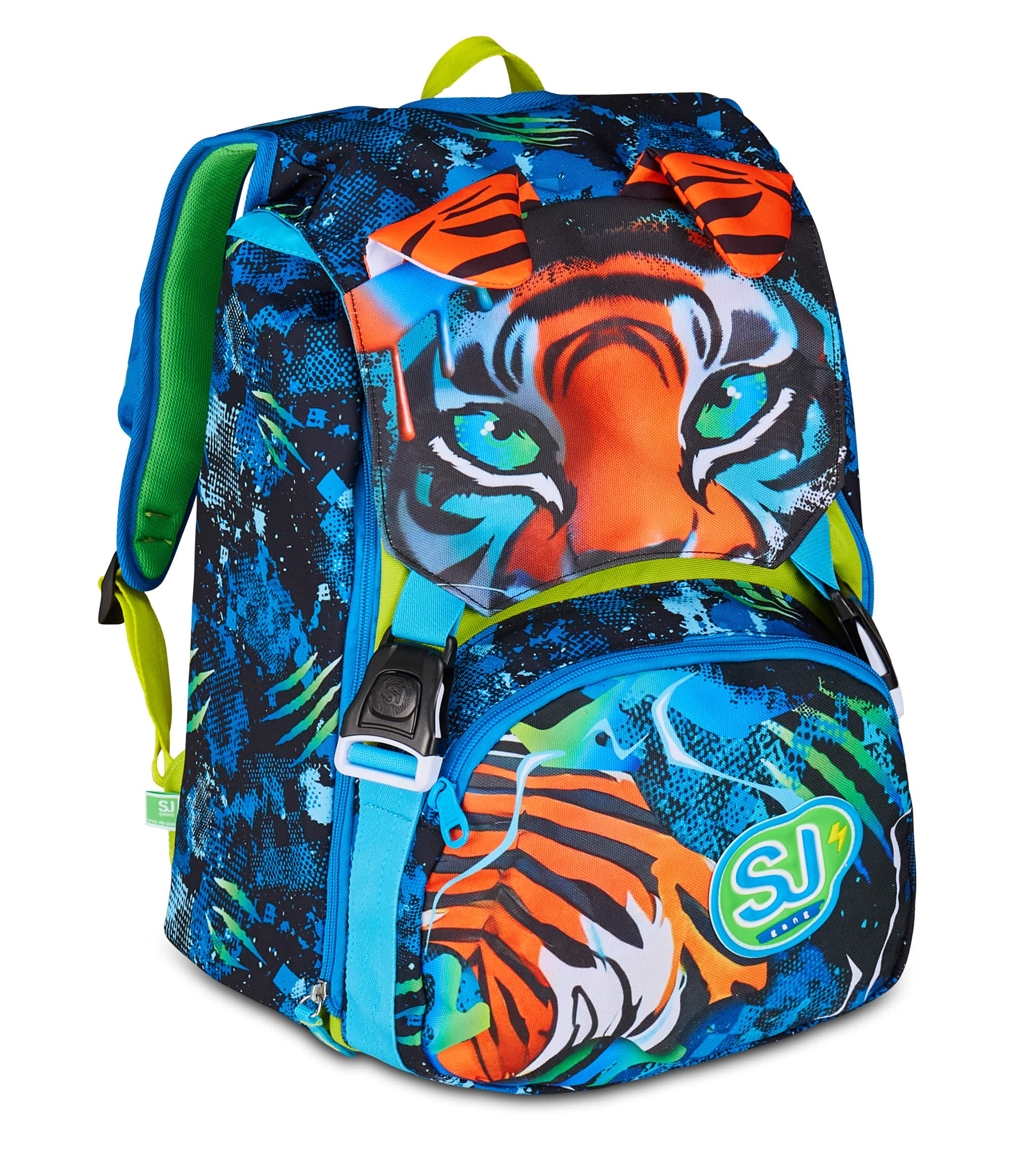 Zaino Estensibile Big Sj Gang Air Tiger - Blu/Arancione