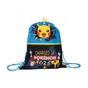 Sacca Multiuso Pokemon Nero E Azzurro Chiusura Con Coulisse