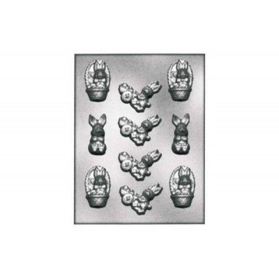 Stampo Cioccolato Coniglio Con Cesto - Silikomart