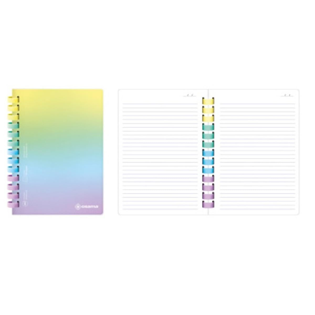 Quaderno a Spirale Rainbow Pastel Osama formato A5