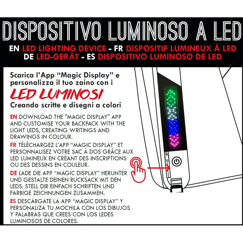 Zaino Seven Reversible Backpack Ledwall