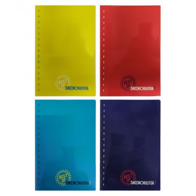 Kit 5 Maxi Quaderni Best Of Smemoranda A4 20+1 Fogli 4mm 80gr - 4 Colori Assortiti