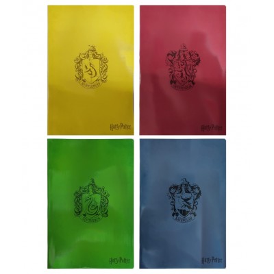 Kit 5 Maxi Quaderni Harry Potter A4 20+1 Fogli 4mm 100gr - 4 Colori Assortiti