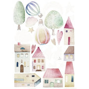 Sweet Wood - Casette E Mongolfiere - Sagome In Cartone Vegetale - Art. Leswa4001 - Renkalik