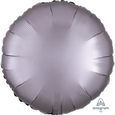 Palloncino Tondo Mylar 17″ 42 Cm Satinato Grigio