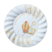 Set 8 Piatti In Carta Ø 25 Cm Cresima