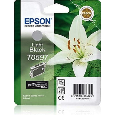 Epson Cartuccia Light Black (nero Chiaro) T0597, 13ml