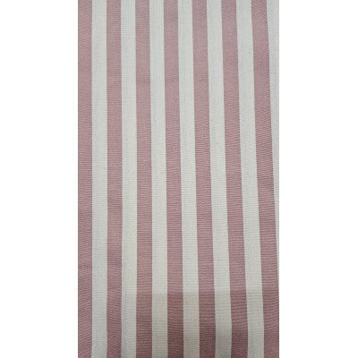 Cotone A Righe Grandi - Rosa