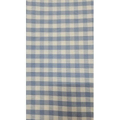 Cotone A Quadri Grandi - Azzurro