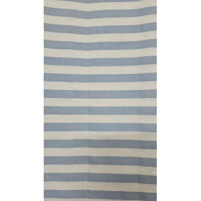 Cotone A Righe Grandi - Azzurro