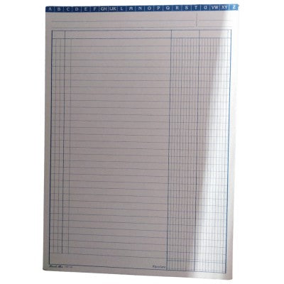 Prodotti Flex 1561 – Scheda Generica A 2 Colonne Con Rubrica A-z - 29,7x21 Cm