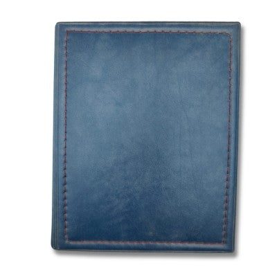 Portablocco Con Rubrica A-z E Blocco Note - Blu