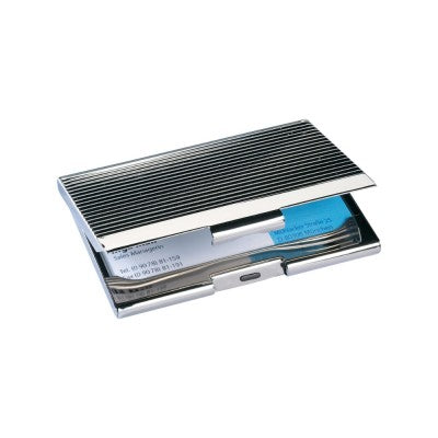 Sigel Vz130 Custodia Per Biglietti Da Visita In Metallo – Argento Cromato