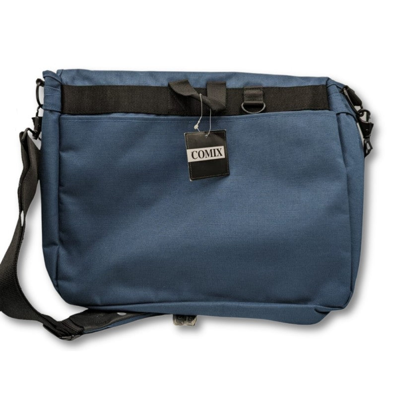 Borsa Estensibile Con Tracolla Regolabile Comix Messenger - Fucsia / Blu