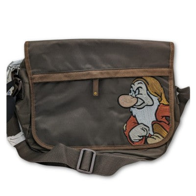 Borsa Con Tracolla Regolabile Brontolo I Sette Nani - Marrone