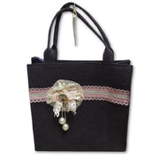 Borsa A Mano Angelb In Feltro Viola