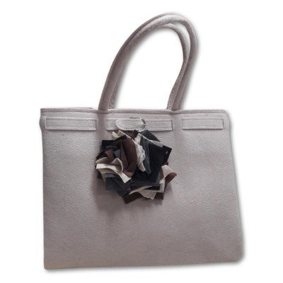 Borsa Shopper Angelb In Feltro Beige