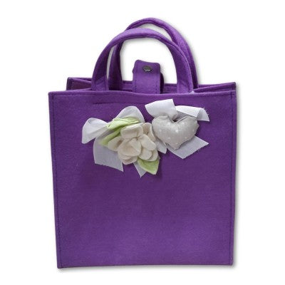 Borsa A Mano Angelb In Feltro Lilla