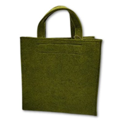 Borsa A Mano Angelb In Feltro Verde Olio