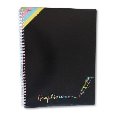 Block Notes Spiralato A4 Con 4 Fori, Fogli Colorati, Rigatura 10 Mm Su Un Solo Lato – Flex