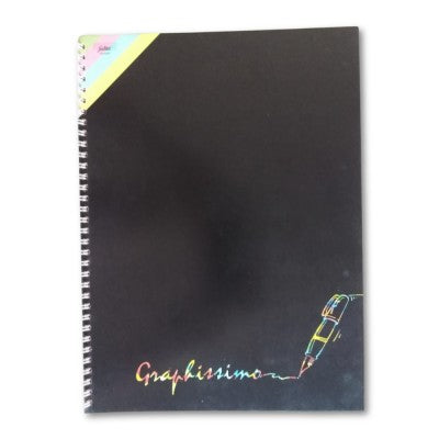 Block Notes Spiralato A4 Con 4 Fori, Fogli Colorati, Rigatura 4 Mm Su Un Solo Lato – Flex